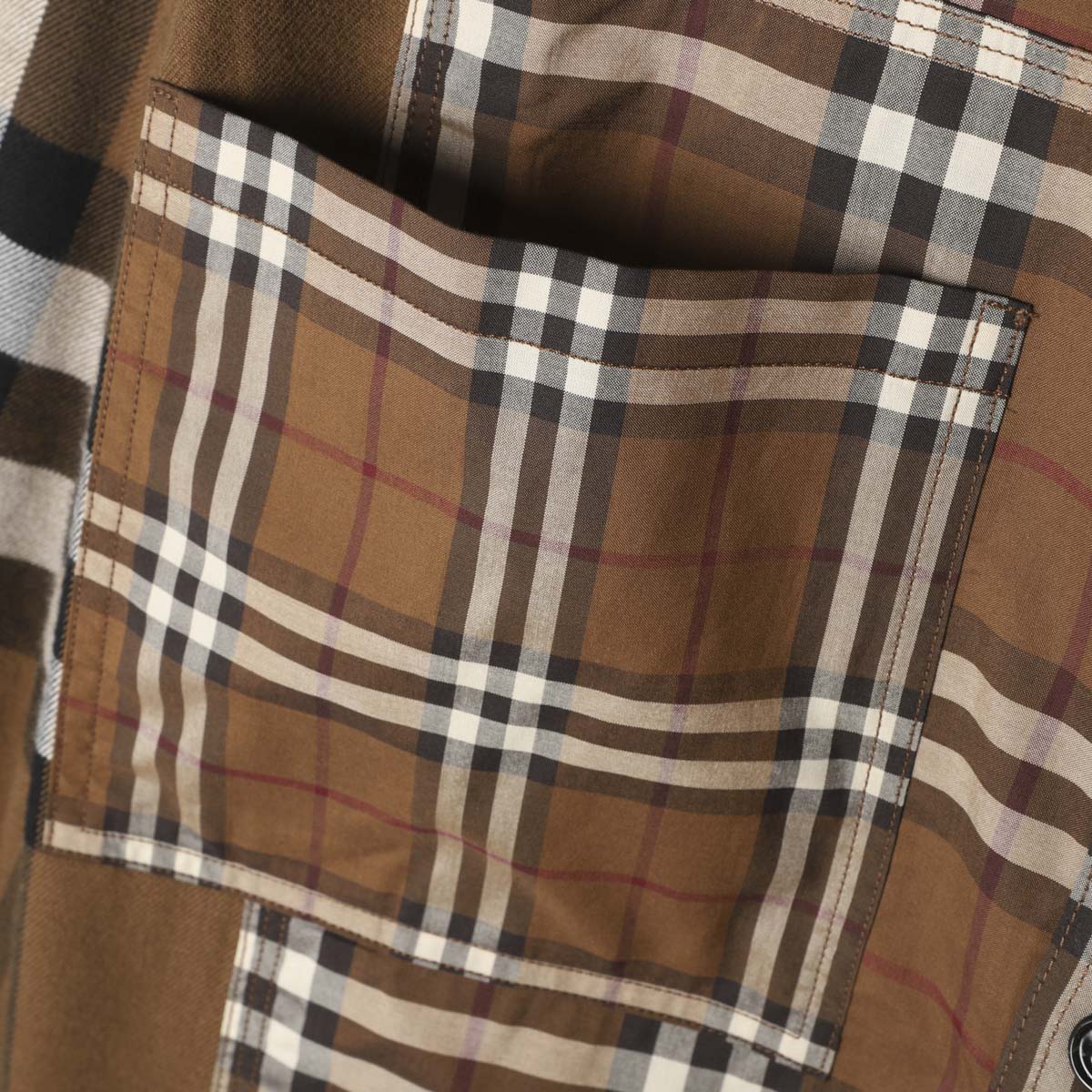 バーバリー BURBERRY ボタンダウンシャツ ブラウン warmwalnut ip