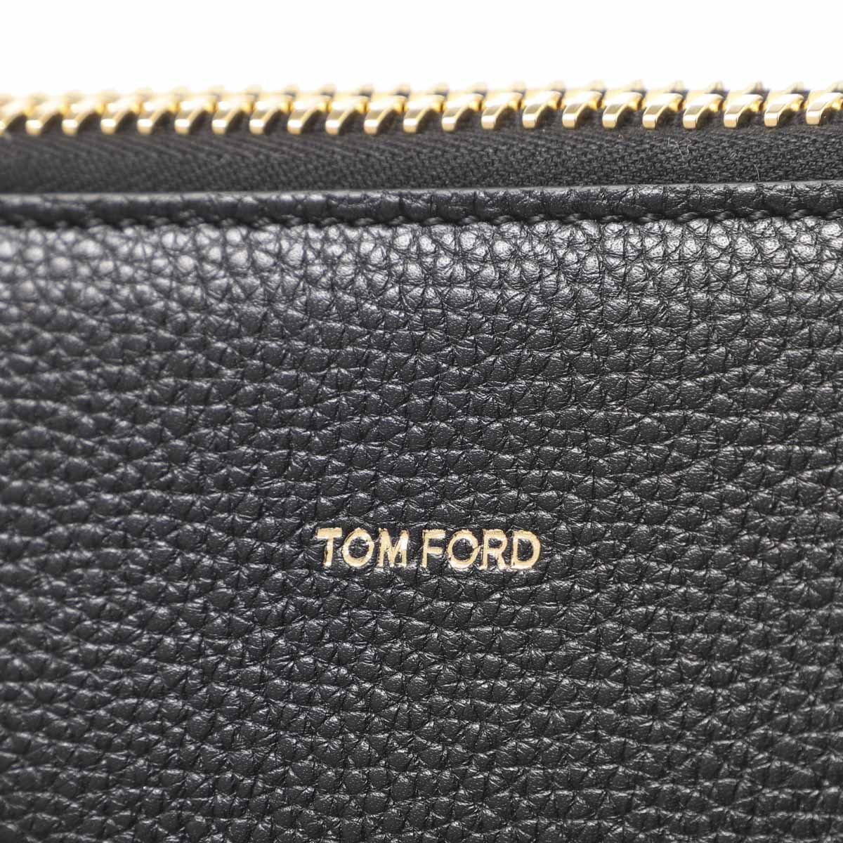 トムフォード TOM FORD クラッチバッグ ドキュメントケース ブラック メンズ H0355 Lcl213g 1n001 GRAIN  LEATHER BUCKLEY ZIP PORTFOLIO[2023SS] メンズバッグ 