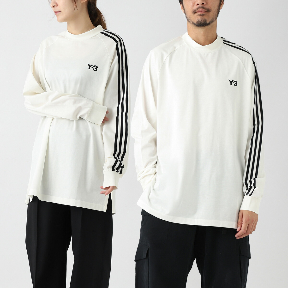 楽天市場】Y-3 ワイスリー 3ストライプス オーバーサイズ ロゴ