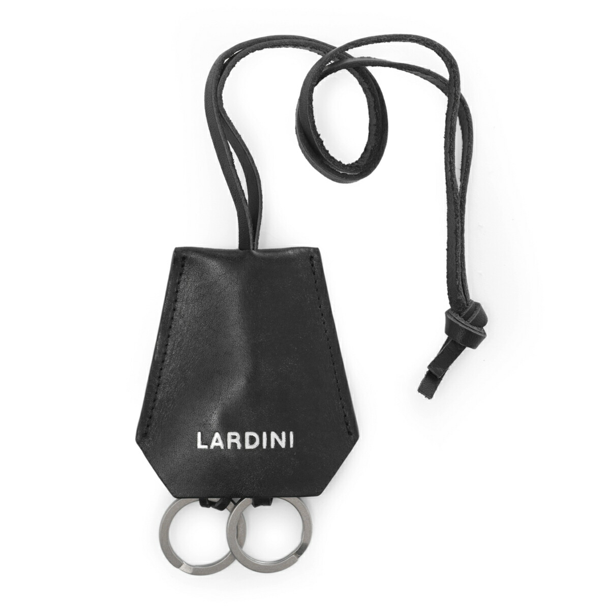 【美品】LARDINI ラルディーニ ブートニエール型キーリング ブラック ポストへお届け】ラルディーニ / LARDINI / 新ブートニエール