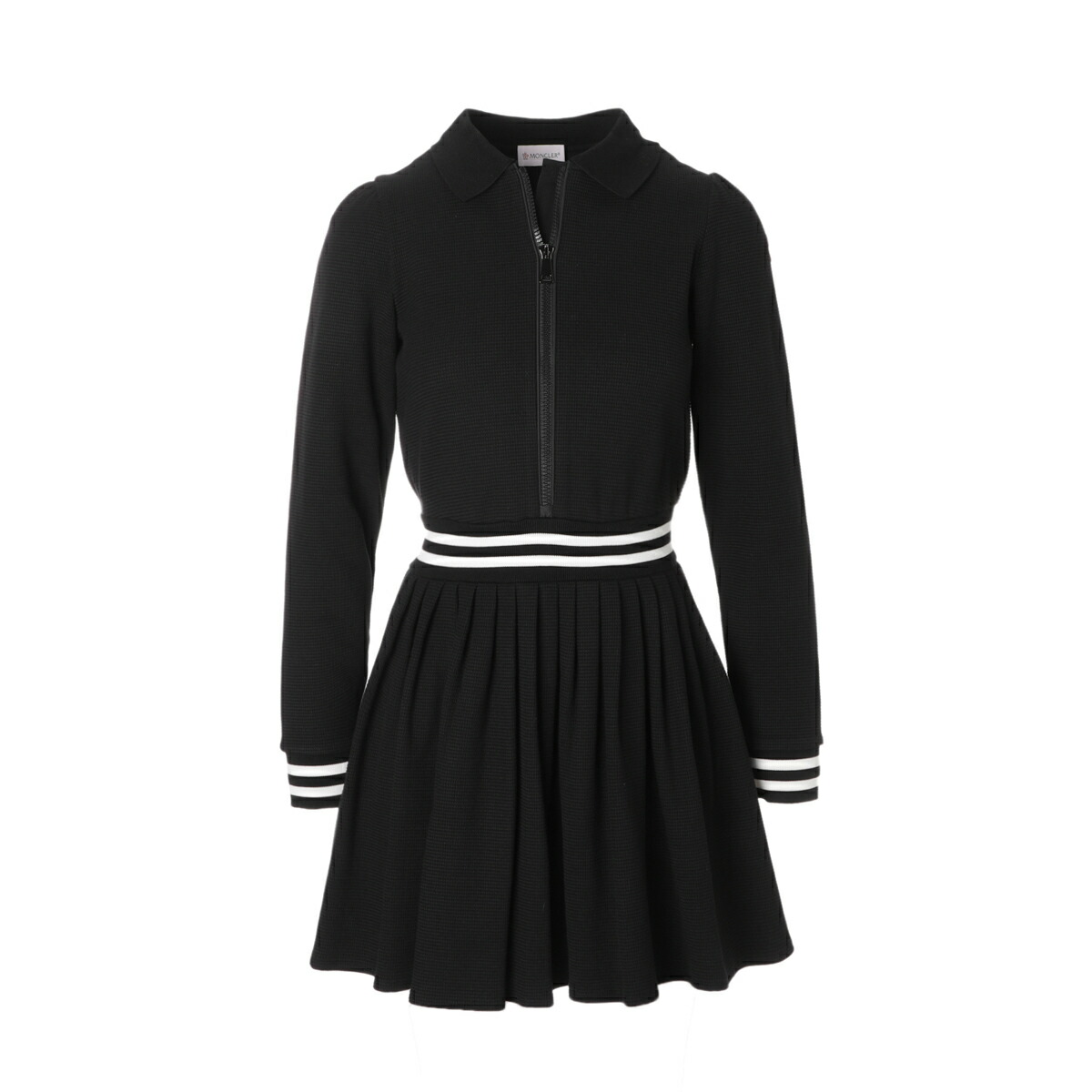モンクレール　ワンピース　ロング丈　ベルト MONCLER - 極美品✨モンクレール ロングワンピース ロゴワッペン