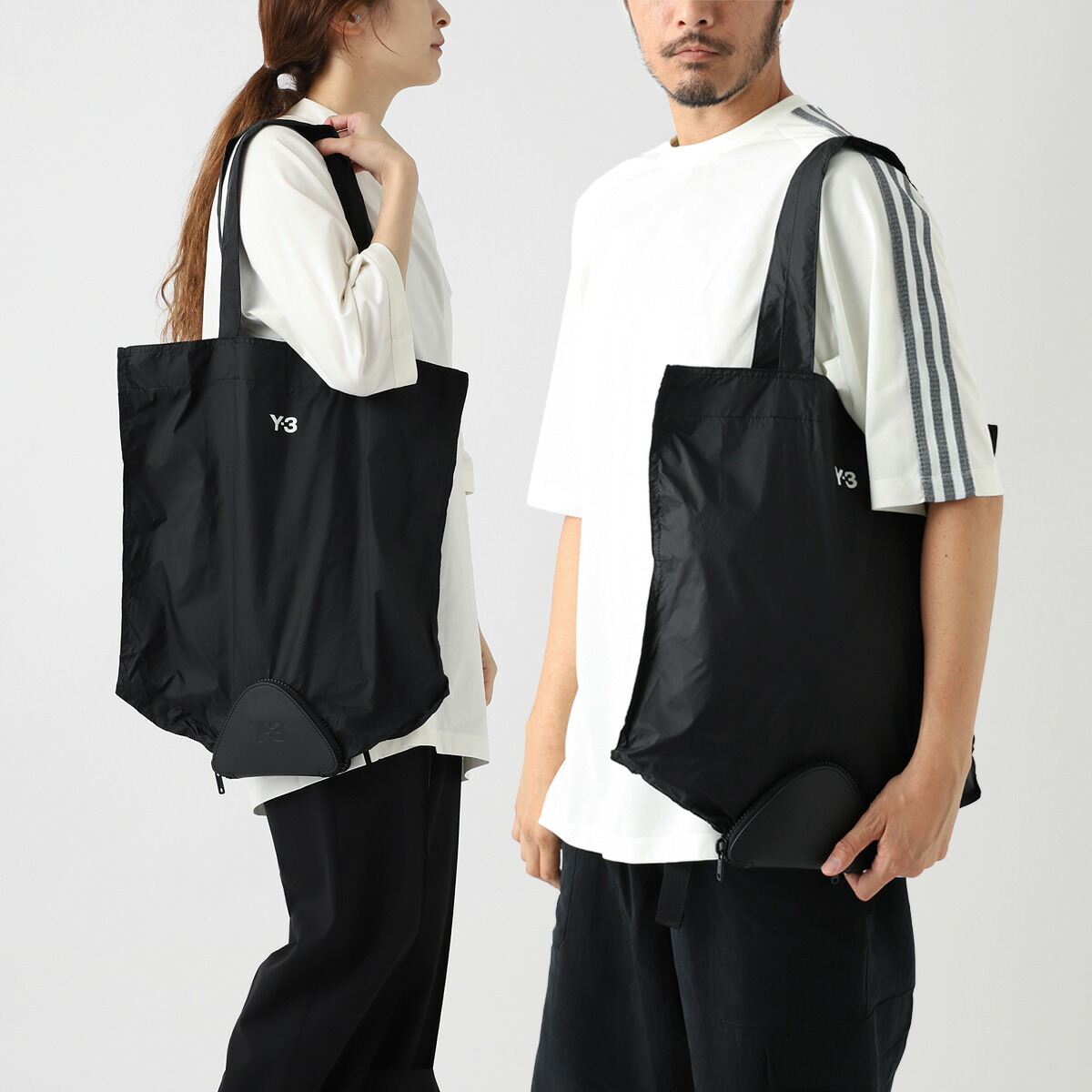 ワイスリー Y-3 C TOTE コットンキャンバス トート JJ3957-BLACK Amazon | [ワイスリー] トートバッグ メンズ レディース C TOTE