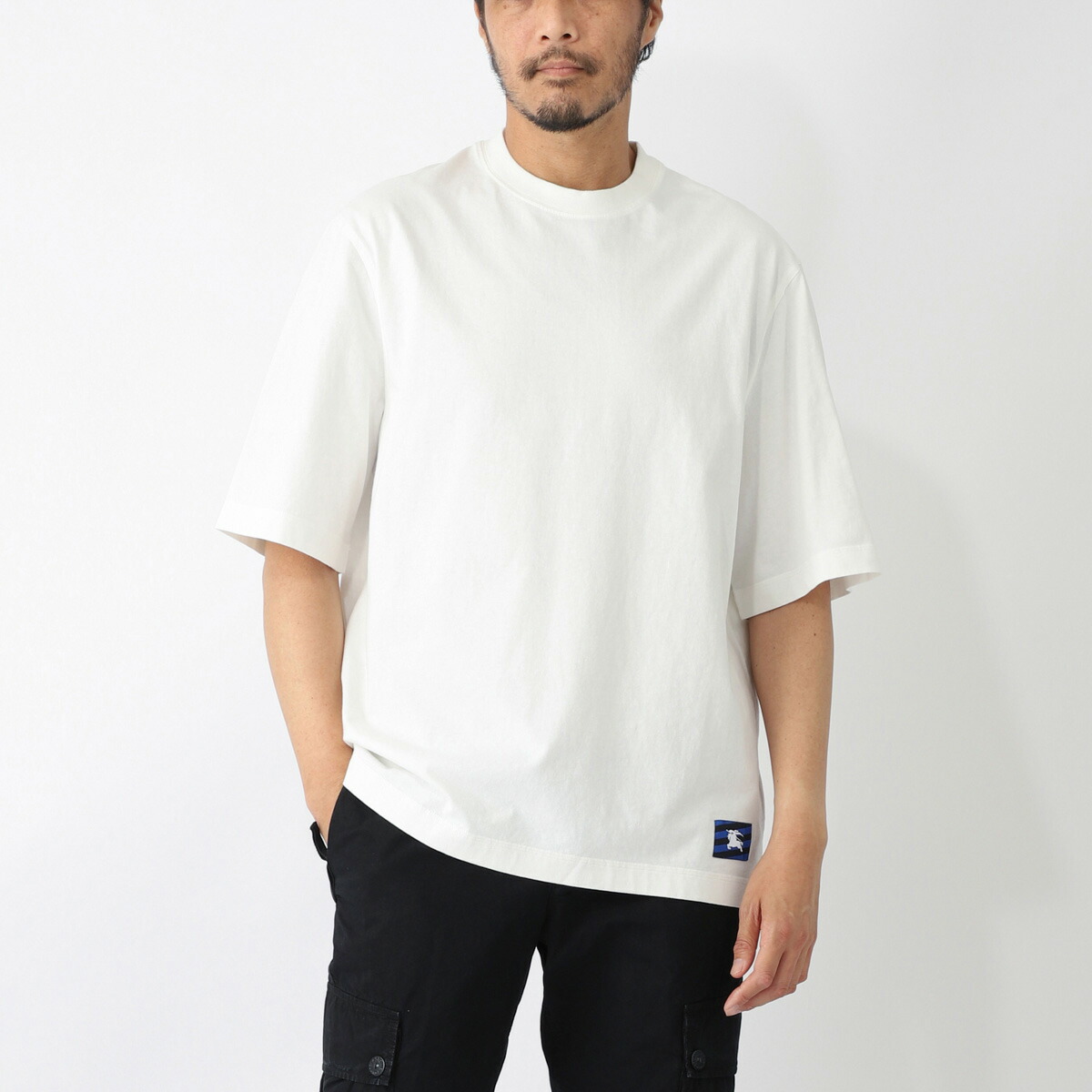 美品 バーバリー Tシャツ ホワイト BURBERRY - バーバリー Tシャツ ホワイト×ビンテージチェック M