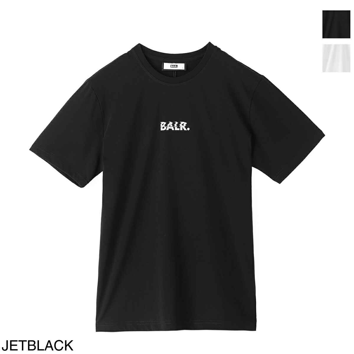 ボーラー BALR. クルーネックTシャツ メンズ balr glitch regular fit tshirt jetblack GLITCH REGULAR FIT T-SHIRT[2024SS]