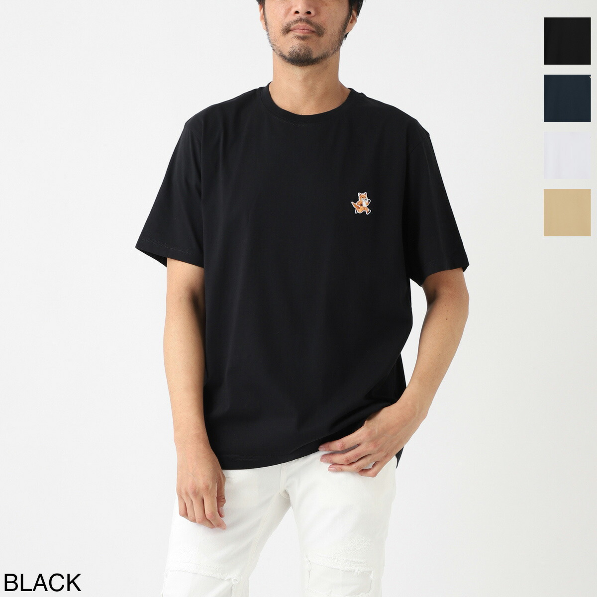 楽天市場】メゾンキツネ MAISON KITSUNE クルーネックTシャツ