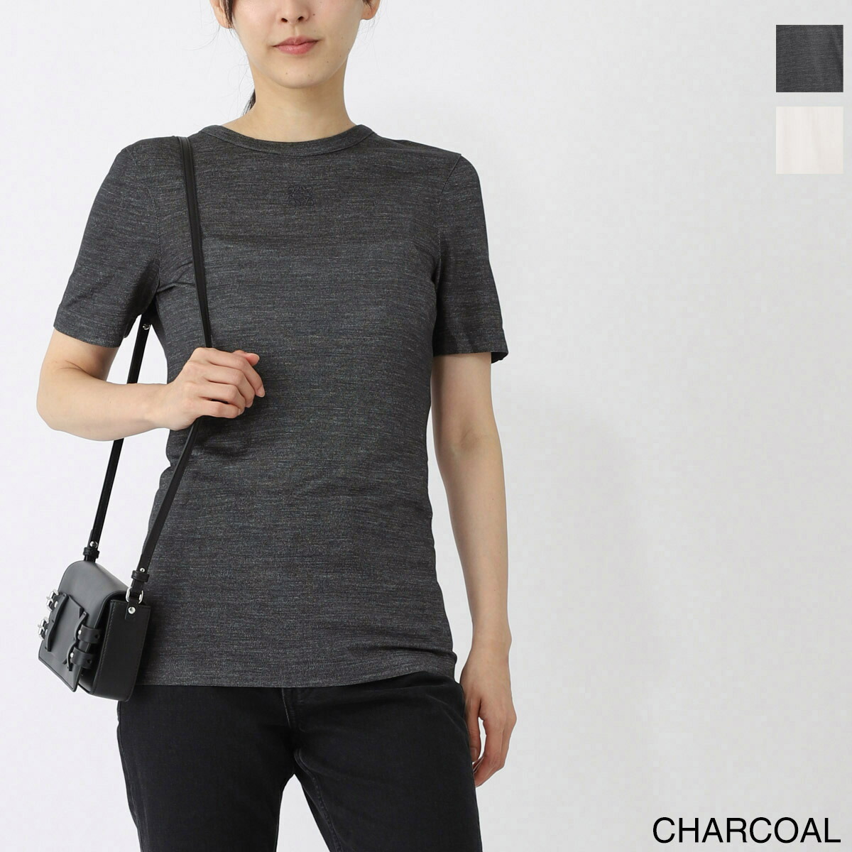 LOEWE ロエベ クルーネック Tシャツ レディース 新品 楽天市場】ロエベ LOEWE クルーネックTシャツ ホワイト メンズ