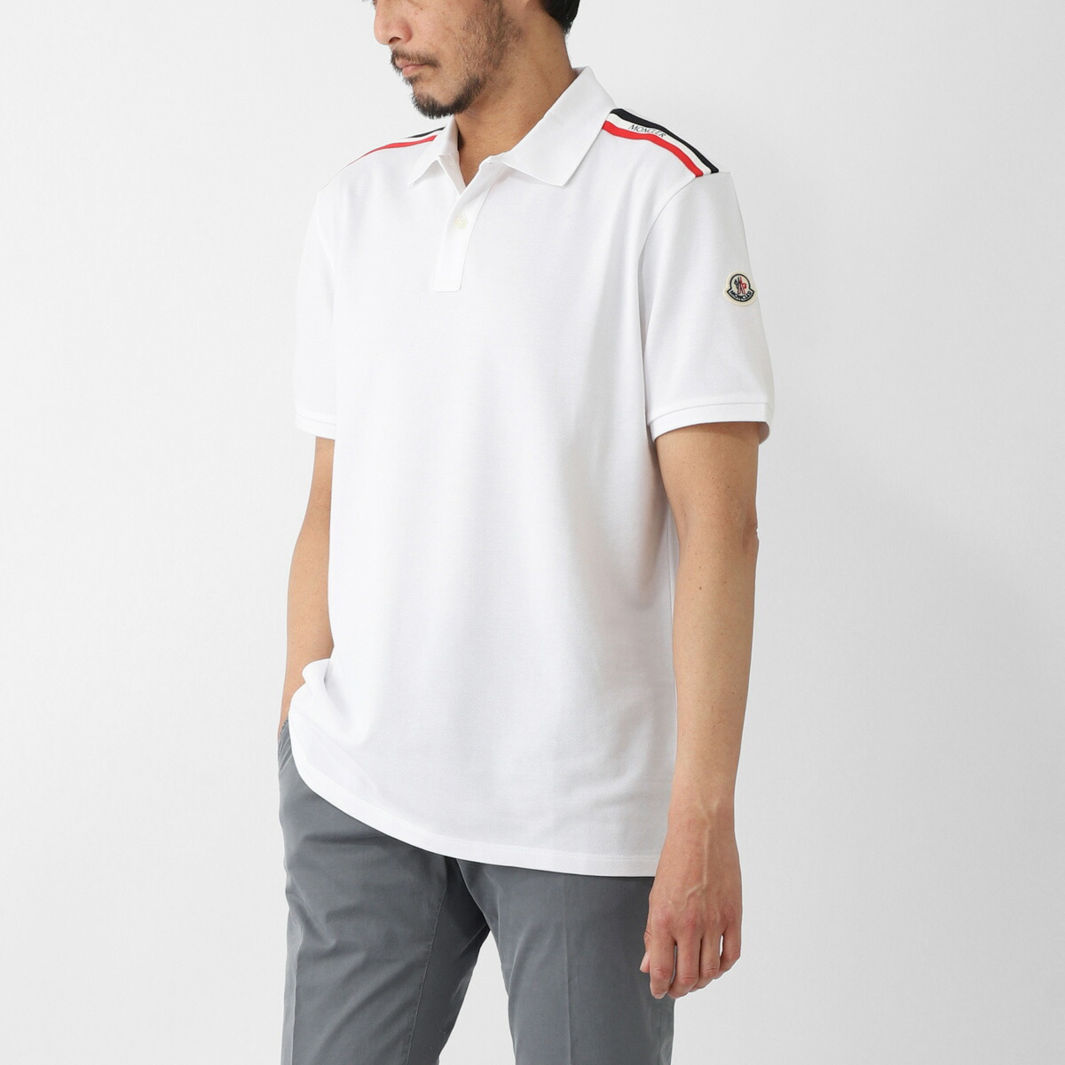 楽天市場】モンクレール MONCLER ポロシャツ メンズ 半袖