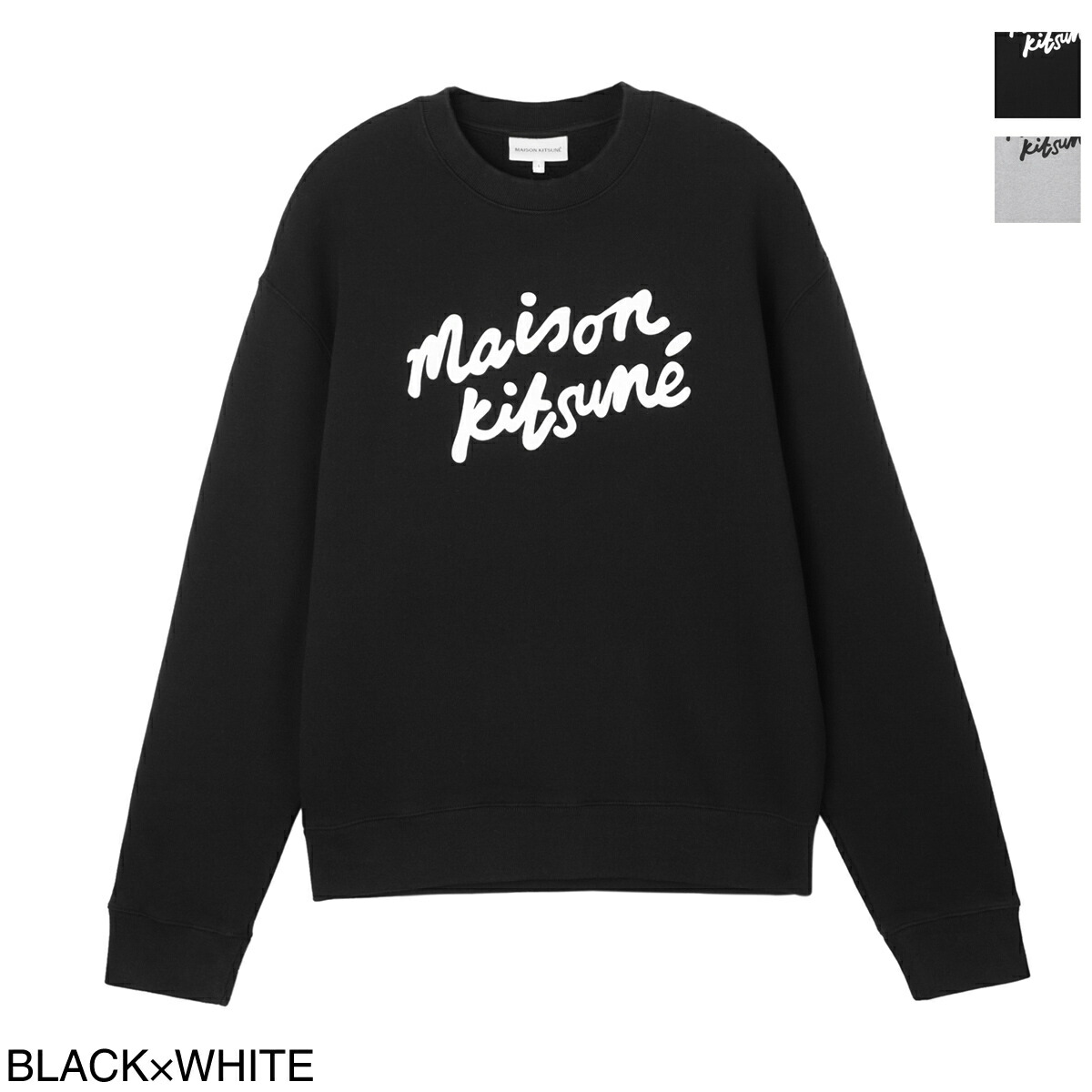 メゾンキツネ MAISON KITSUNE スウェット PARISIENNE VINTAGE ラグランスリーブ レディース aw00301km0001-ecru メゾンキツネ MAISON KITSUNE スウェット PARISIENNE VINTAGE