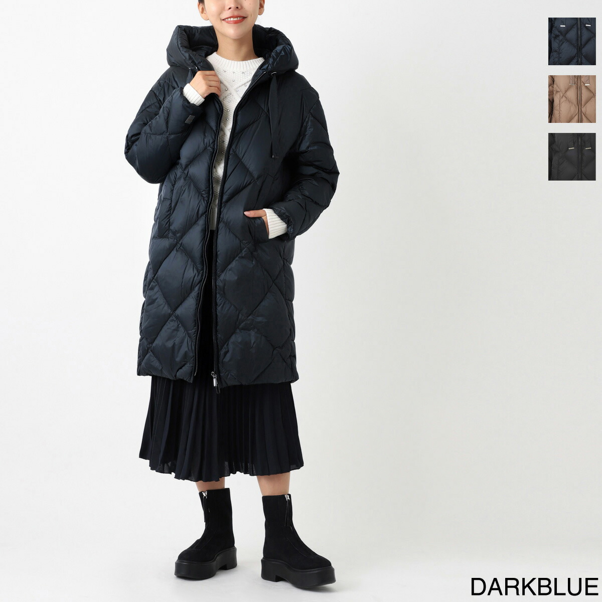 【定価15万】MaxMara ダウンジャケット ファー ブラック36サイズ(S) 定価15万】MaxMara ダウンジャケット ファー ブラック36サイズ(S) 定価