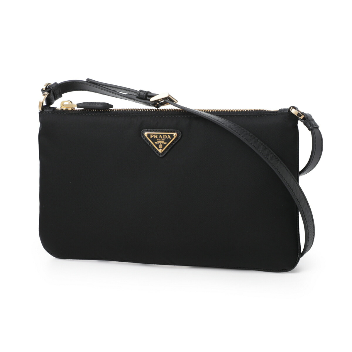 【プラダ】Re-Nylon ポーチ PRADA プラダ Re-Nylon ポーチ 巾着 1NS369 ブラック