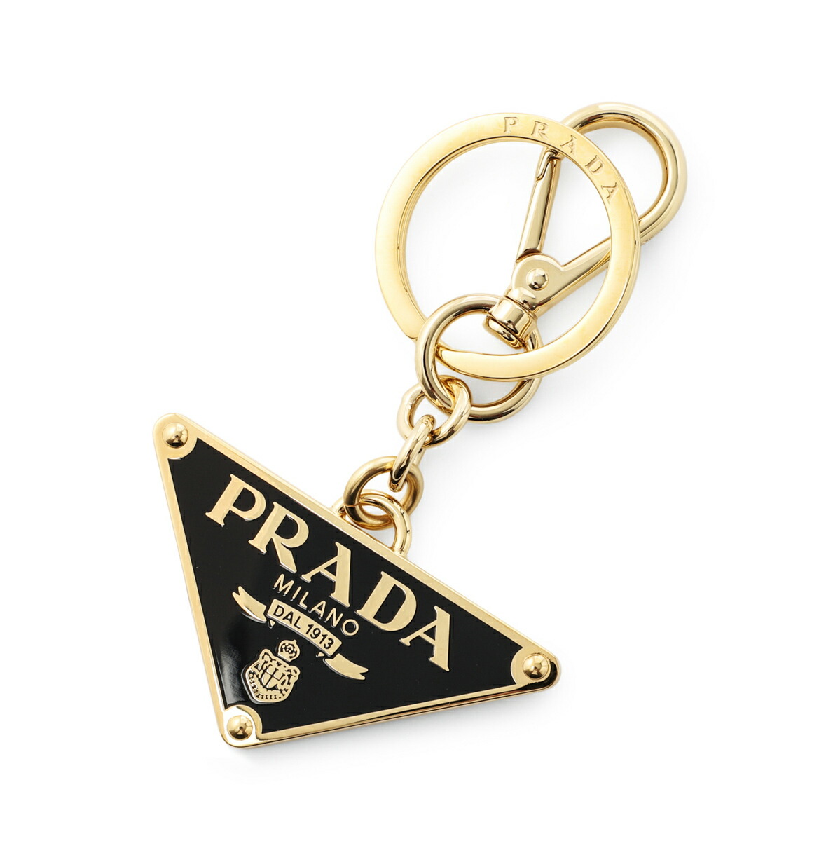 楽天市場】プラダ キーホルダー トライアングル キーリング