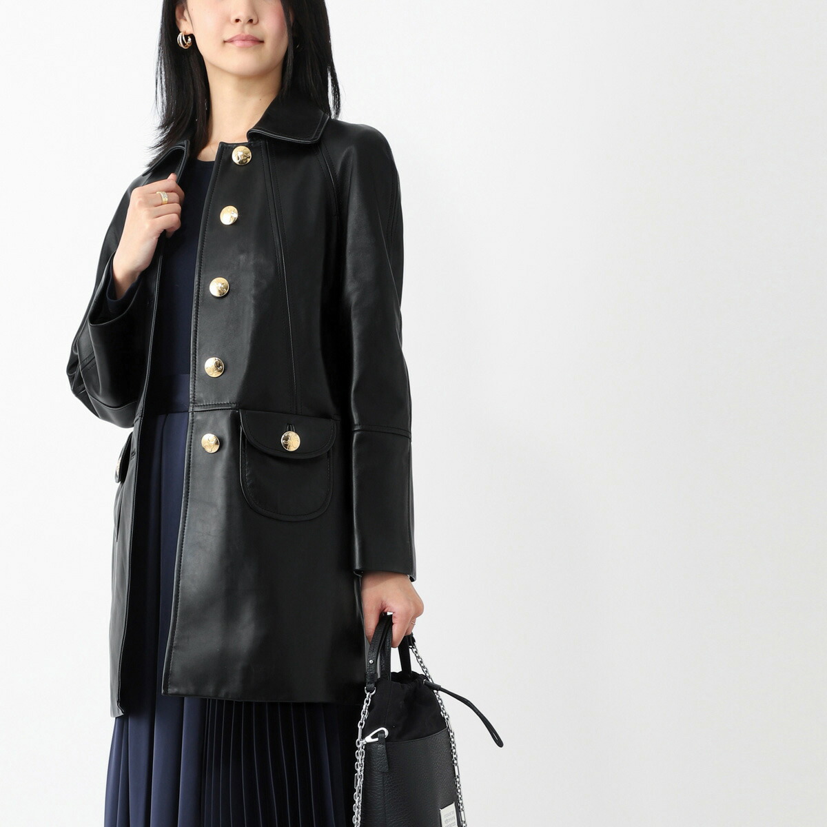 【美品】ヴィンテージセリーヌCELINEラムレザーロングコート　38　Mブラウン CELINE - 超レア美品 セリーヌ ヴィンテージ レザーコート