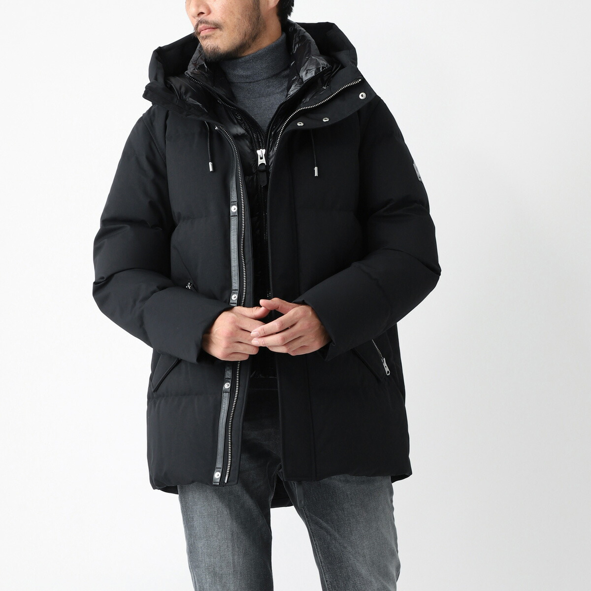 楽天市場】マッカージュ MACKAGE ダウンジャケット ブラック メンズ