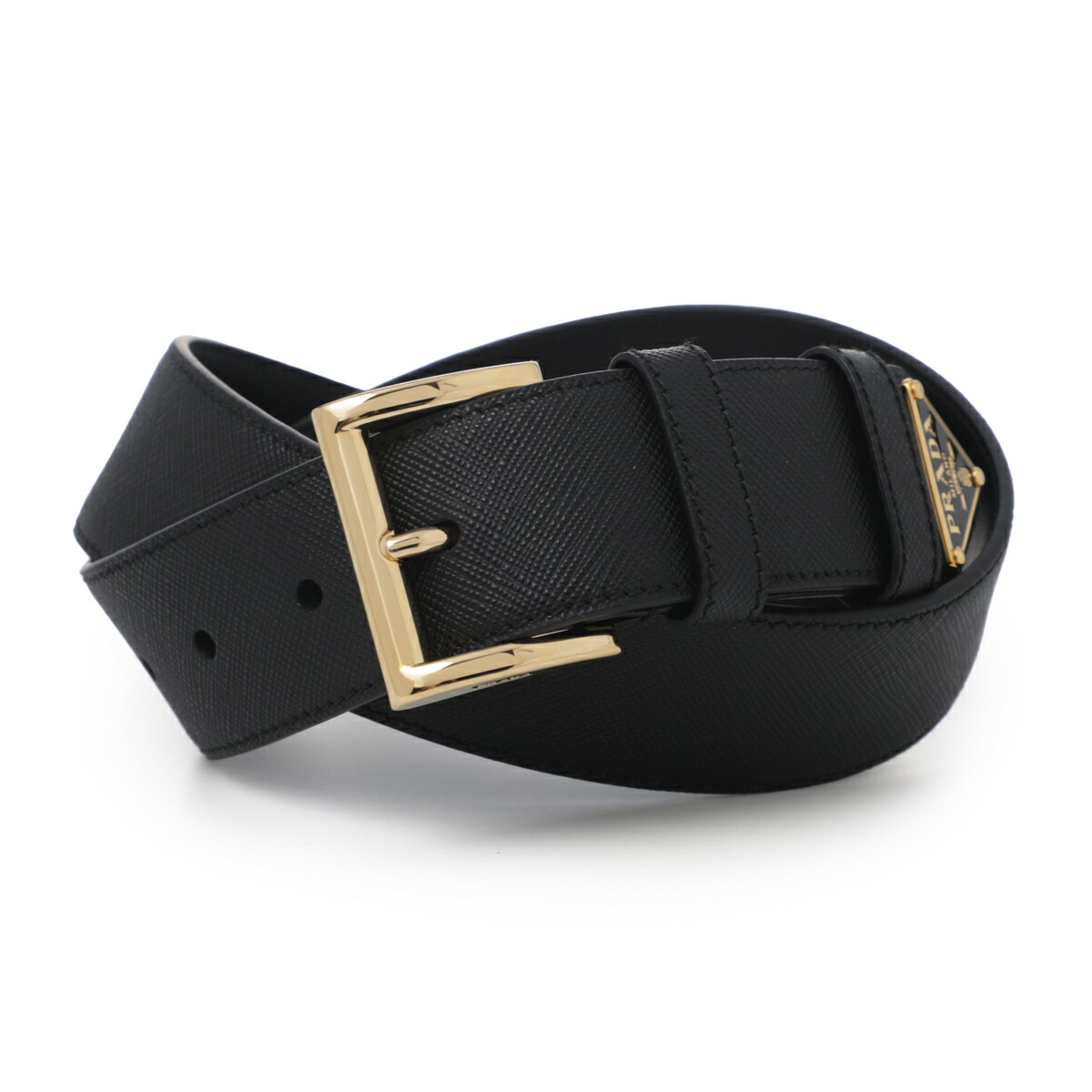 と*ま様 プラダ　PRADA　黒革　ベルト　ゴールド　美品 楽天市場】プラダ PRADA メンズ ベルト SAFFIANO 2CC545 053