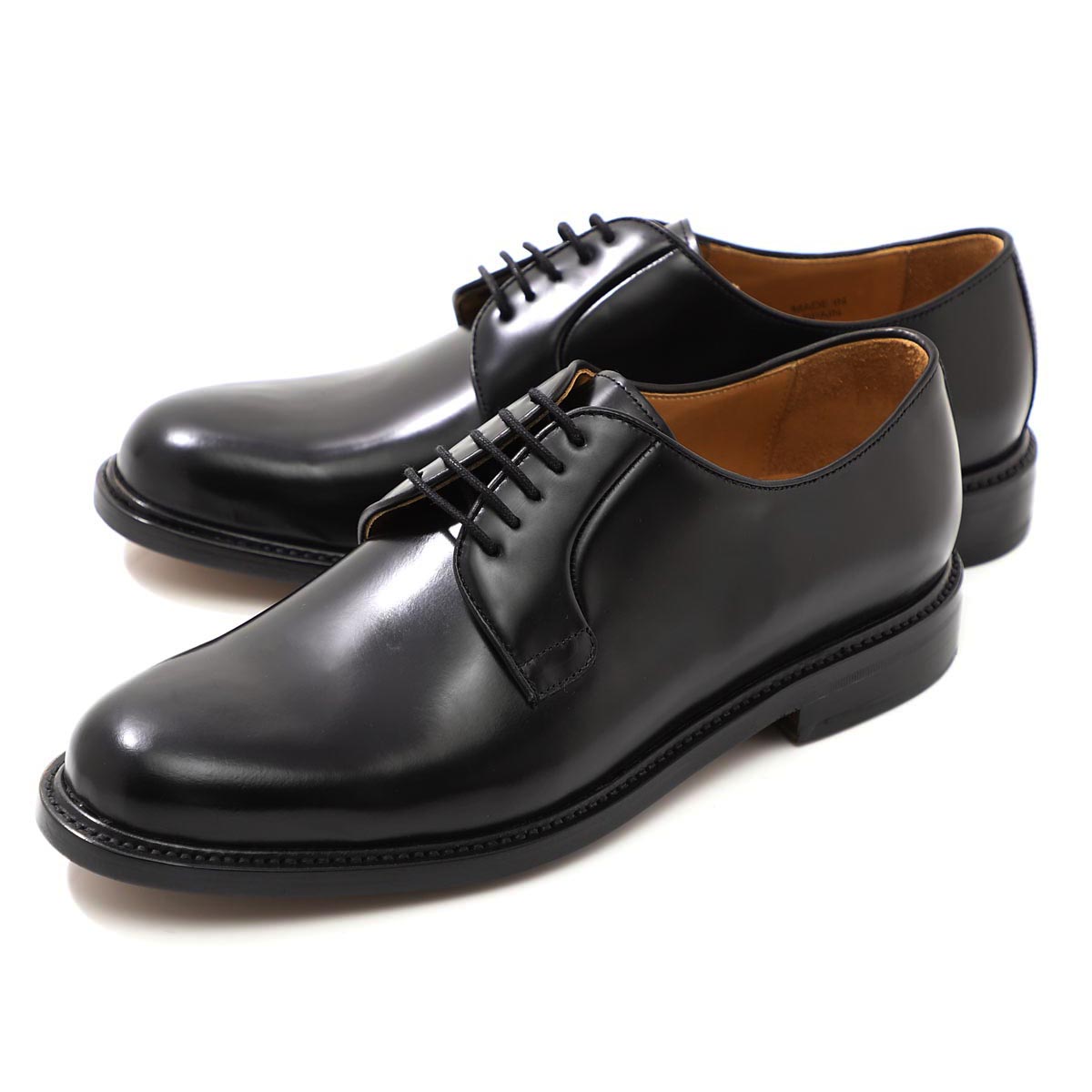 Berwick 4089 バーウィック 外羽根 プレーントウ ブラック　UK8 3680-k4-black01.jpg