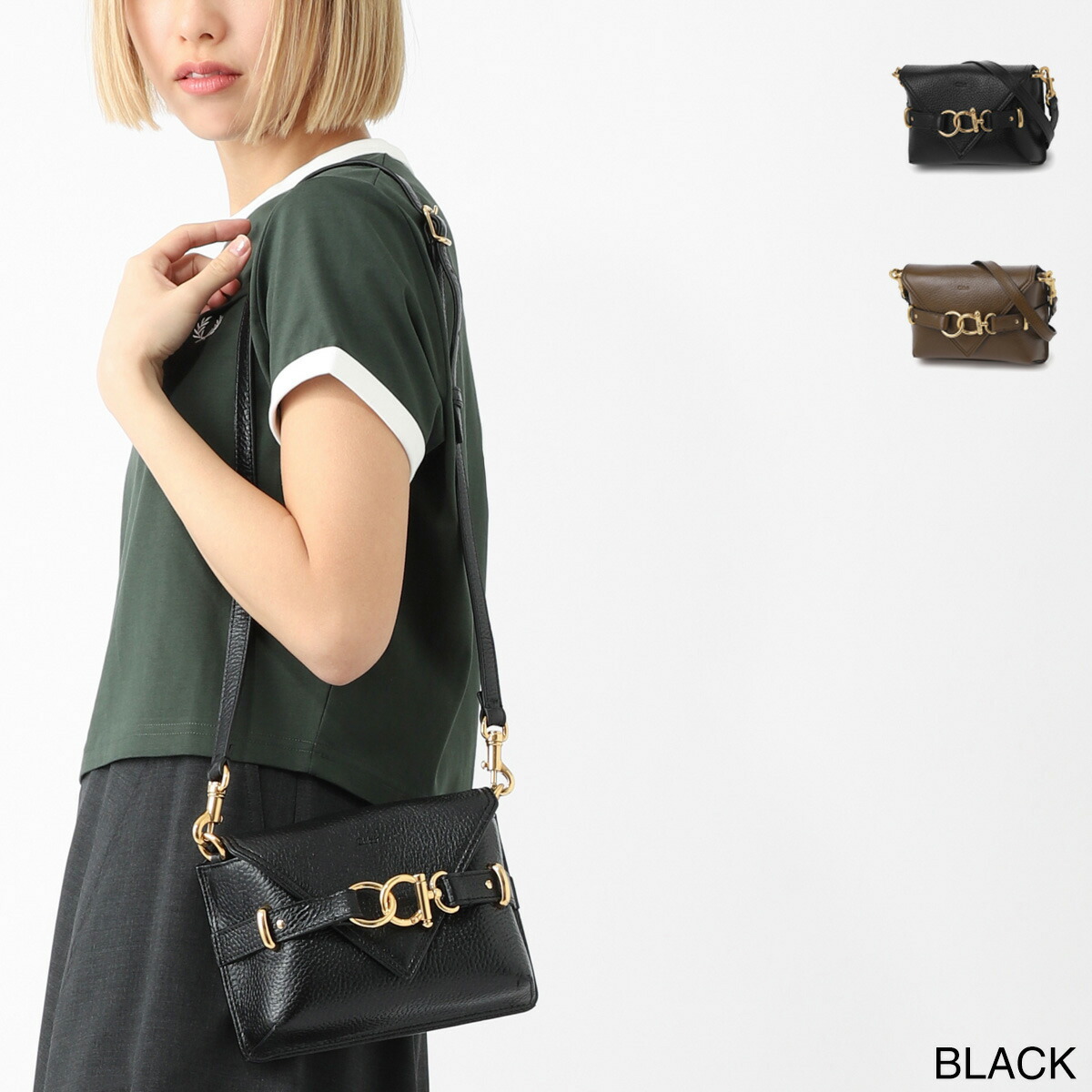 Chloe クロスボディバッグ p436o17 楽天市場】クロエ Chloe クロスボディバッグ ブラック