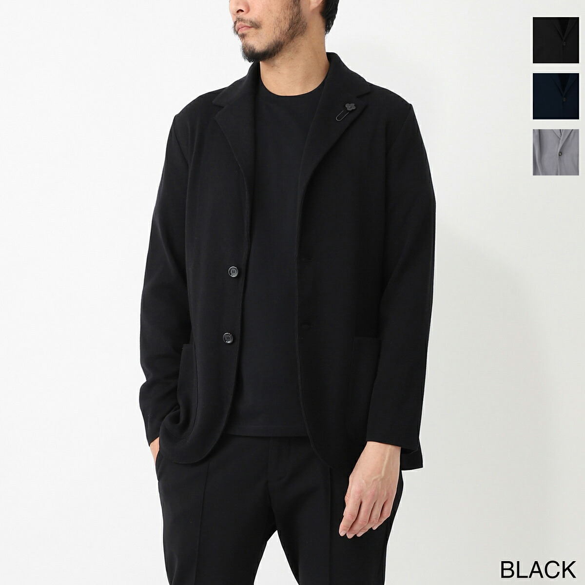 楽天市場】【アウトレット】ラルディーニ LARDINI 2つボタン ニット