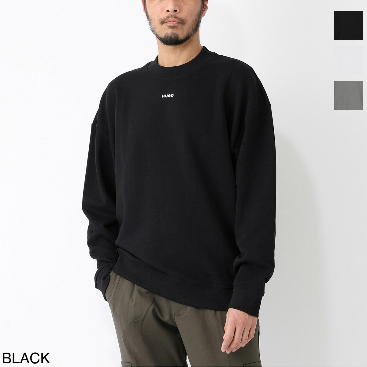 ヒューゴヒューゴボス HUGO HUGOBOSS スウェットシャツ メンズ dapocrew 50525892 10249110 001 DAPOCREW【返品送料無料】[2026SS]