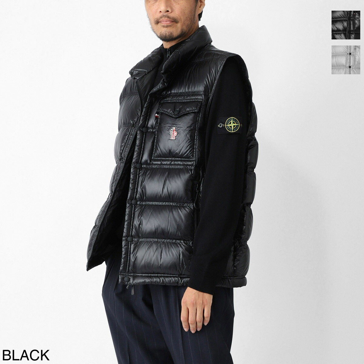 楽天市場】MONCLER モンクレール ダウンベスト ALMAZ アルマズ 1A00077