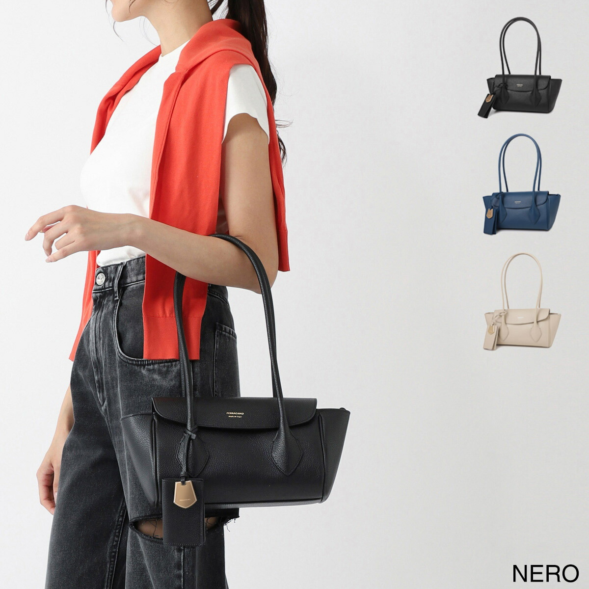 Ferragamo トートバッグ 219908 0779336 NERO Ferragamo トートバッグ 219908 0779336 NERO (FERRAGAMO/トート