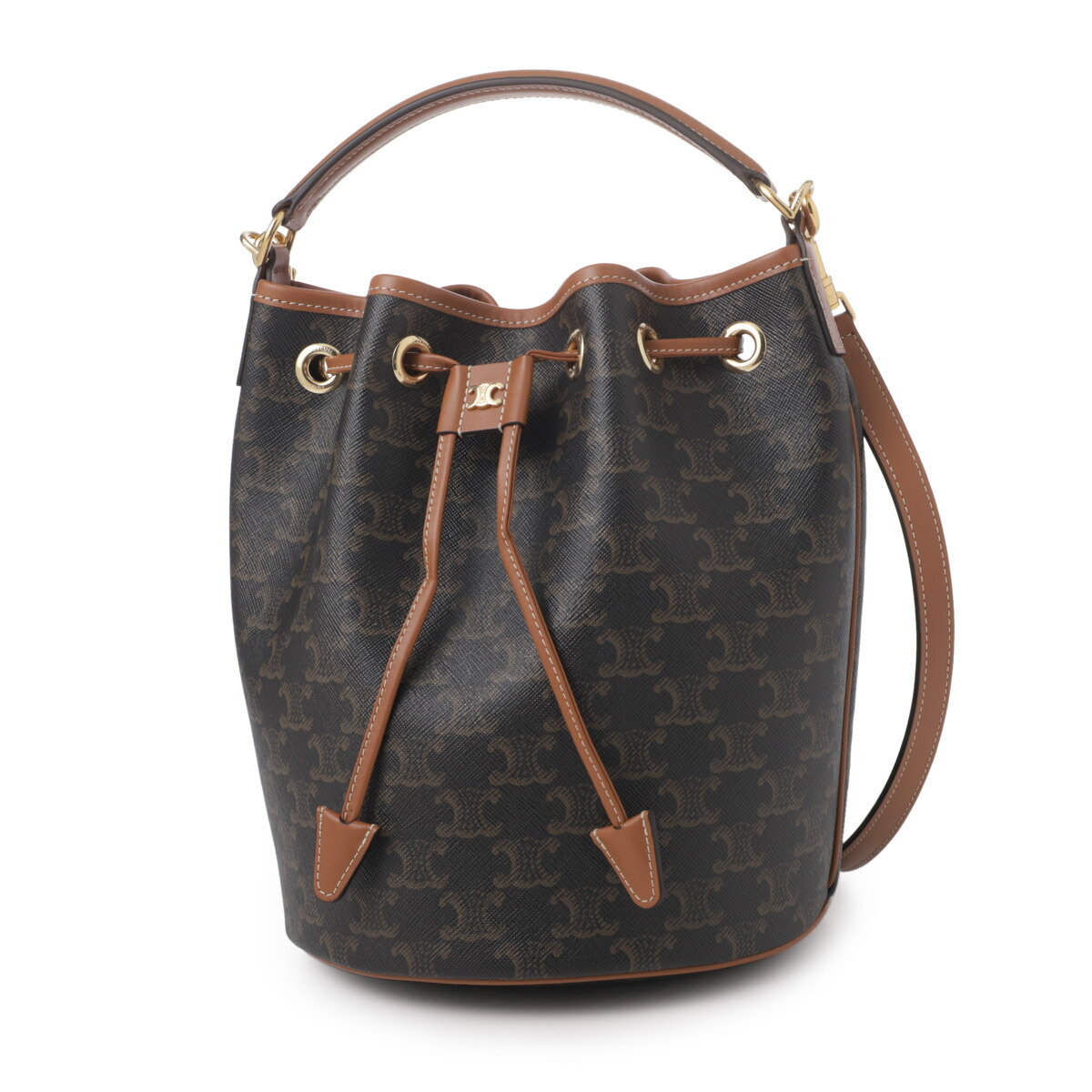 バッグ celine CELINE セリーヌ ベルトバッグ ナノ ベージュ レザー 2WAY