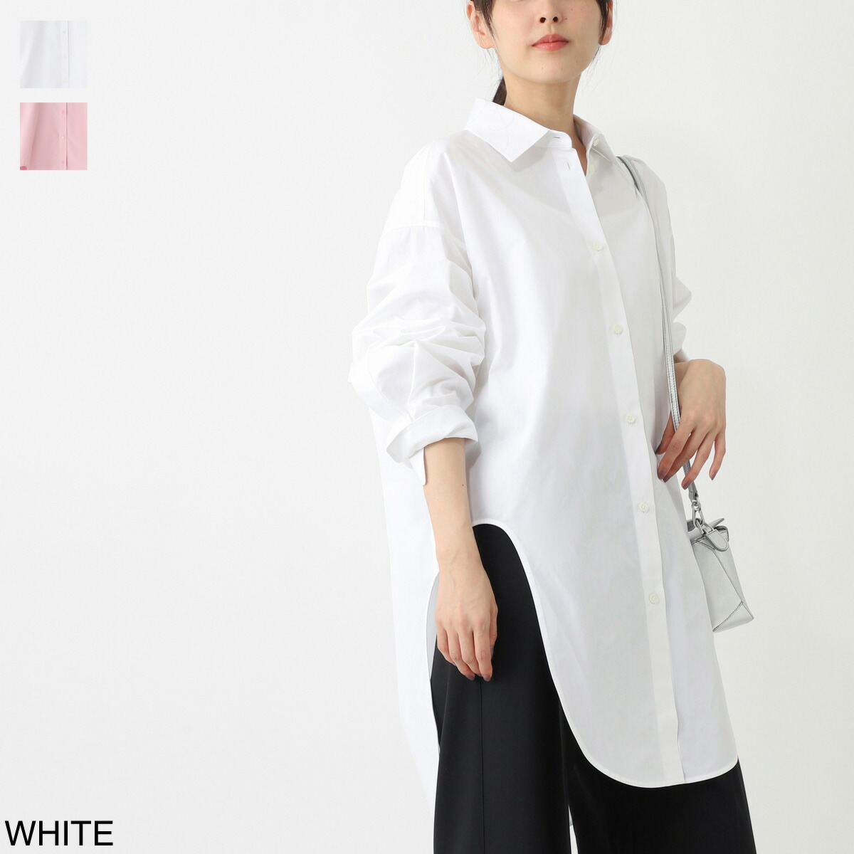 楽天市場】ロエベ シャツ ブラウス クロップド シャツ ロゴ カーキ