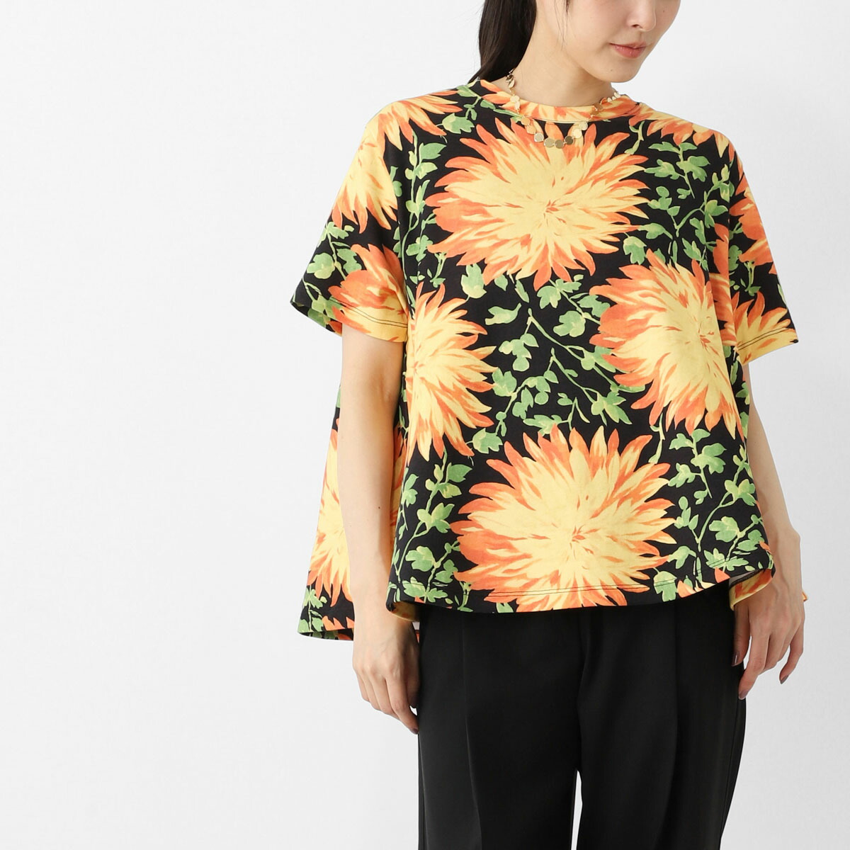 LOEWE ニット半袖T ルーズフィット Tシャツ（コットン） グレー - LOEWE