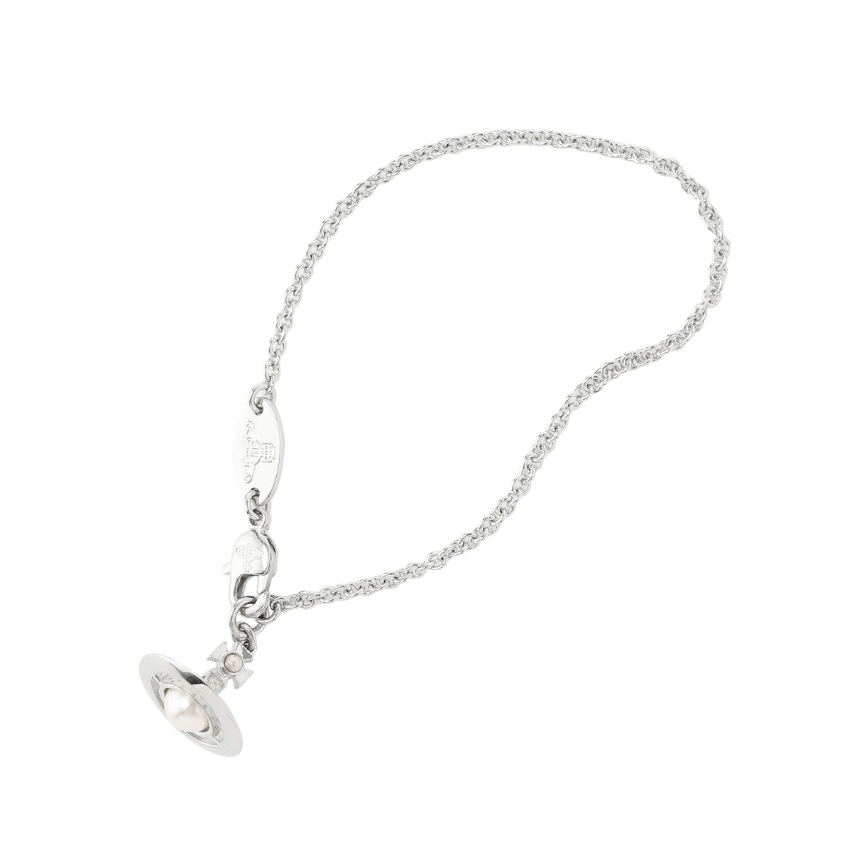 【アウトレット】ヴィヴィアンウエストウッド Vivienne Westwood ブレスレット シルバー レディース 6102023w 02p113 p113 platinum creamrosep SIMONETTA BRACELET【返品送料無料】