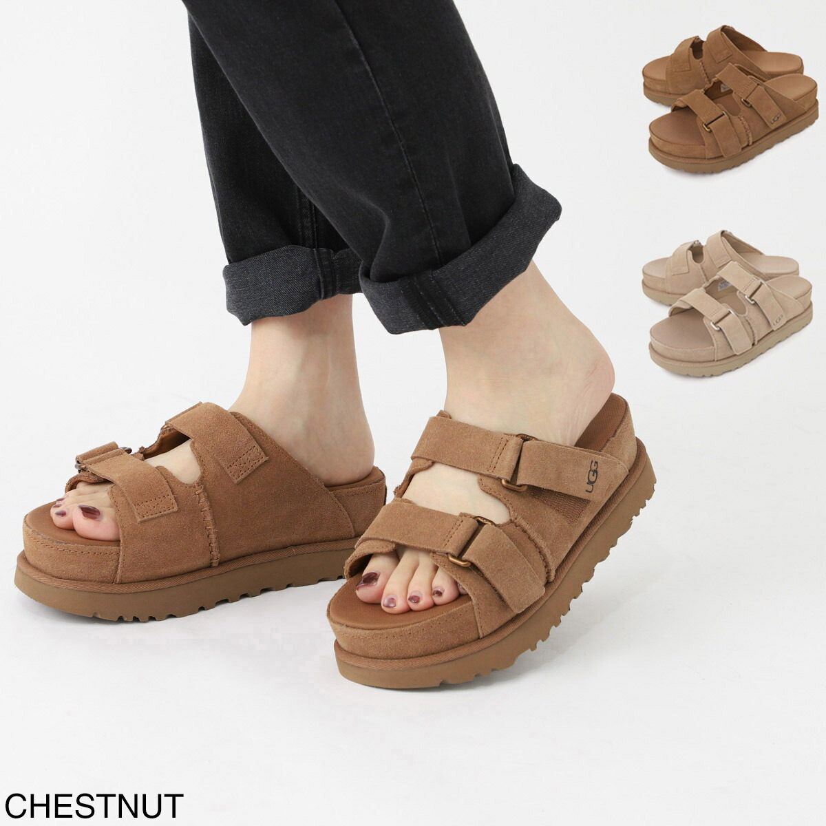 楽天市場】UGG アグ 厚底 サンダル ゴールデンスターハイ