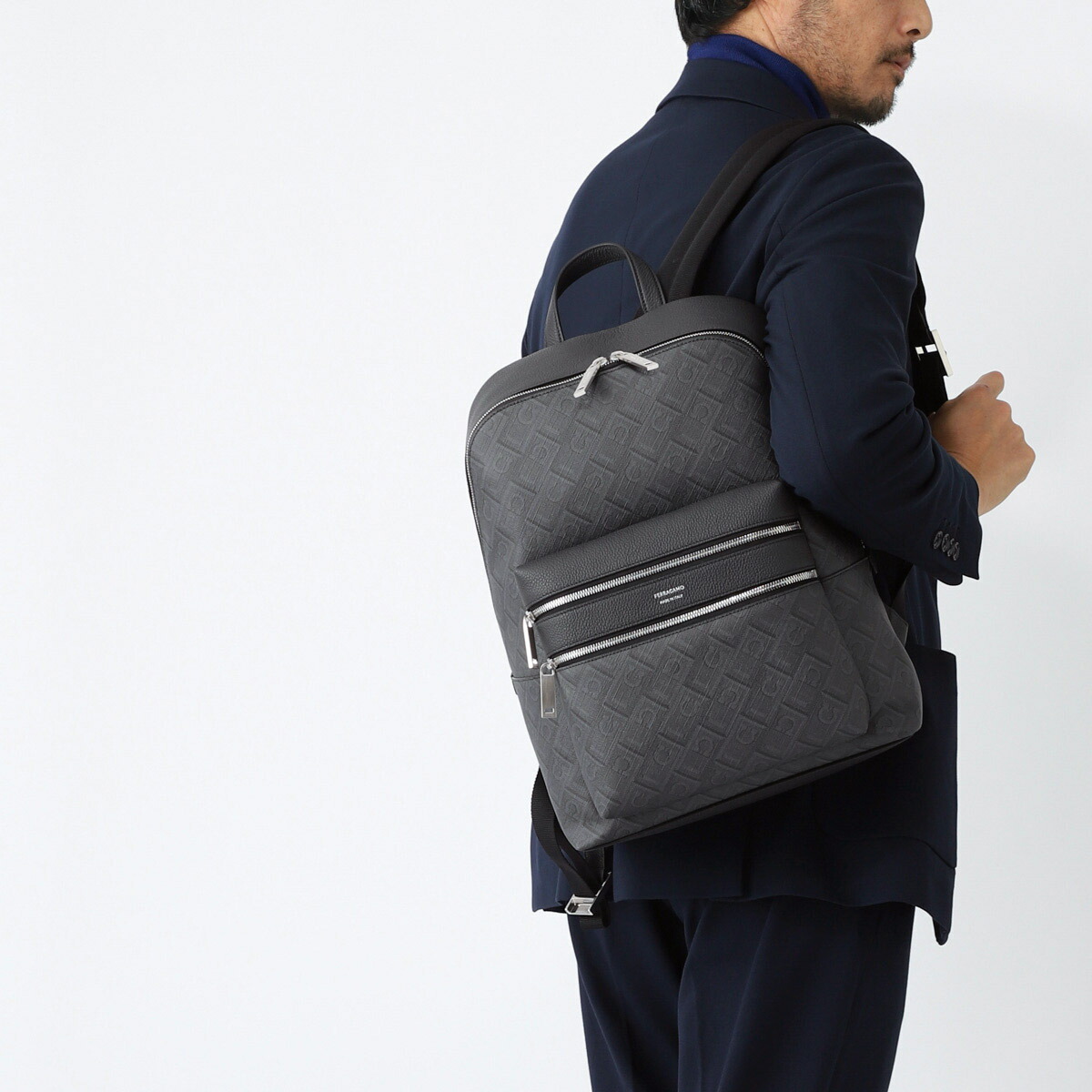 Salvatore Ferragamo フェラガモ　レザーリュック FERRAGAMO フェラガモ バックパック 24 1620 メンズ レザー