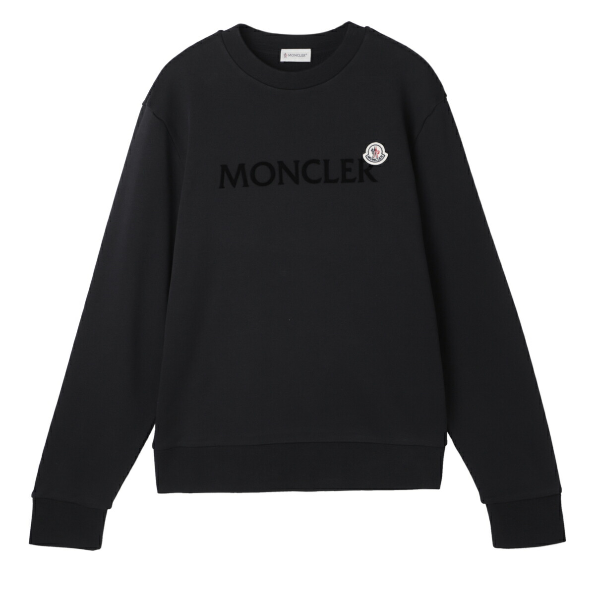 未使用タグ付き・本物保証☆MONCLER ロゴ刺繍 スウェット XL ブラック 未使用タグ付き・本物保証☆MONCLER ロゴ刺繍 スウェット XL