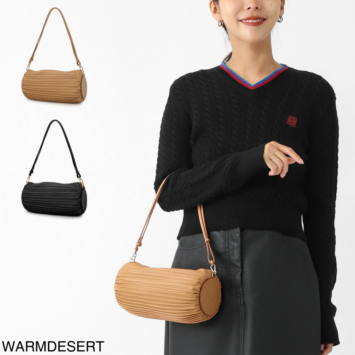 ロエベ LOEWE ハンドバッグ ショルダーバッグ レディース a912p84x27 2586 BRACELET POUCH BAG【返品送料無料】
