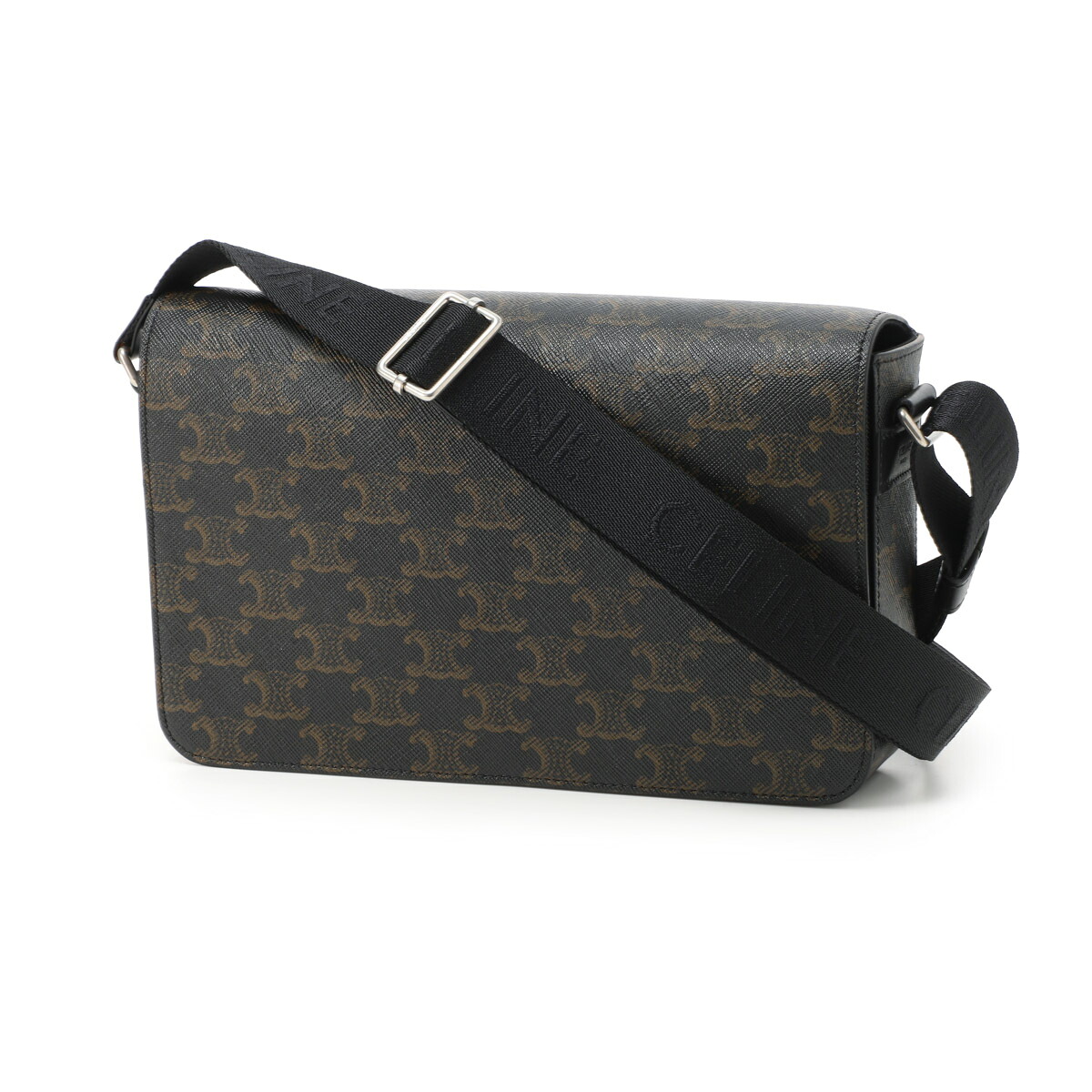 セリーヌ CELINE ショルダーバッグ メッセンジャーバッグ ブラック メンズ 11159 2eth 38si FLAP MESSENGER【返品送料無料】