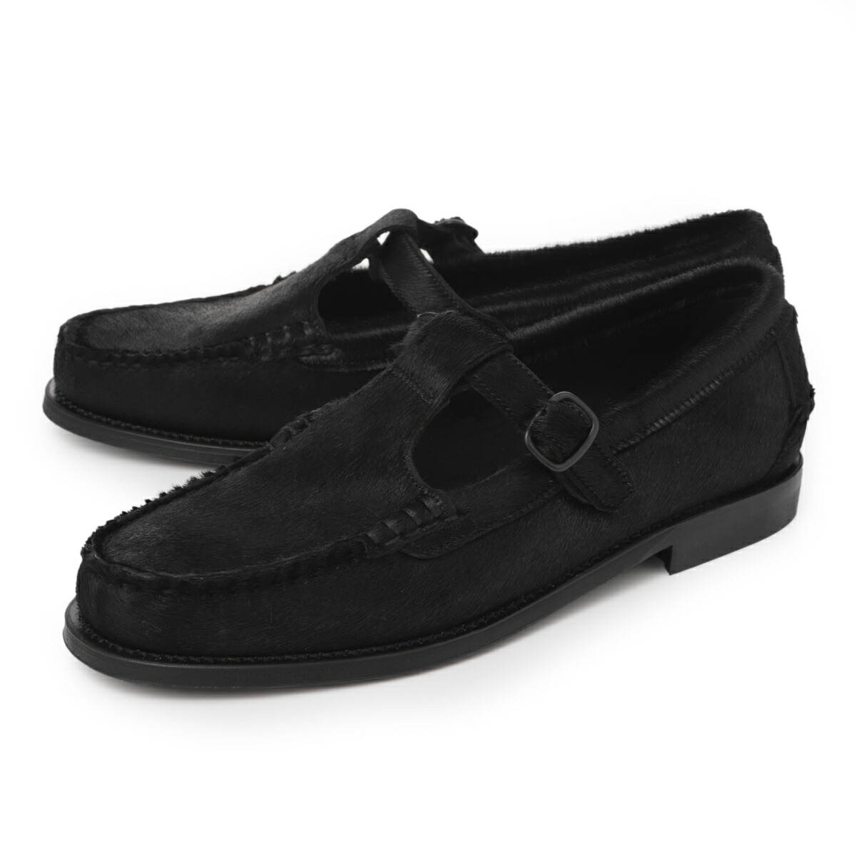 ヘリュー HEREU ローファー Tバーローファー ブラック メンズ alber calf hair alchmfa25 black ALBER CALF HAIR【返品送料無料】