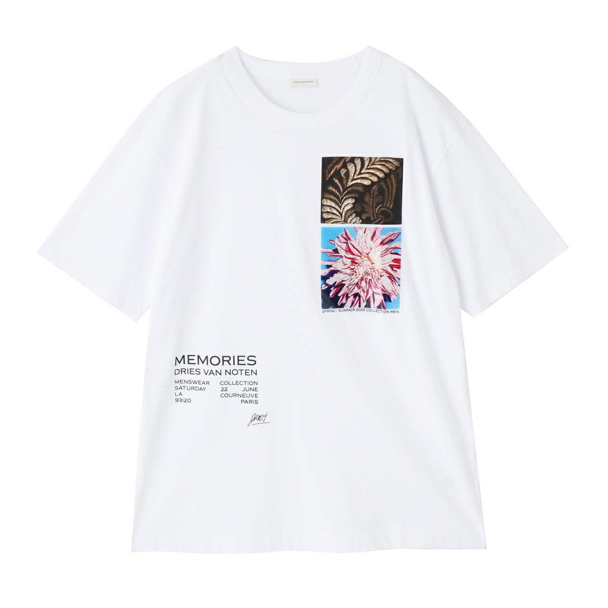 DRIES VAN NOTEN_ドリスヴァンノッテン21SS 刺繍半袖スウェット DRIES VAN NOTEN / ドリスヴァンノッテン】アーカイブ 2021 ss