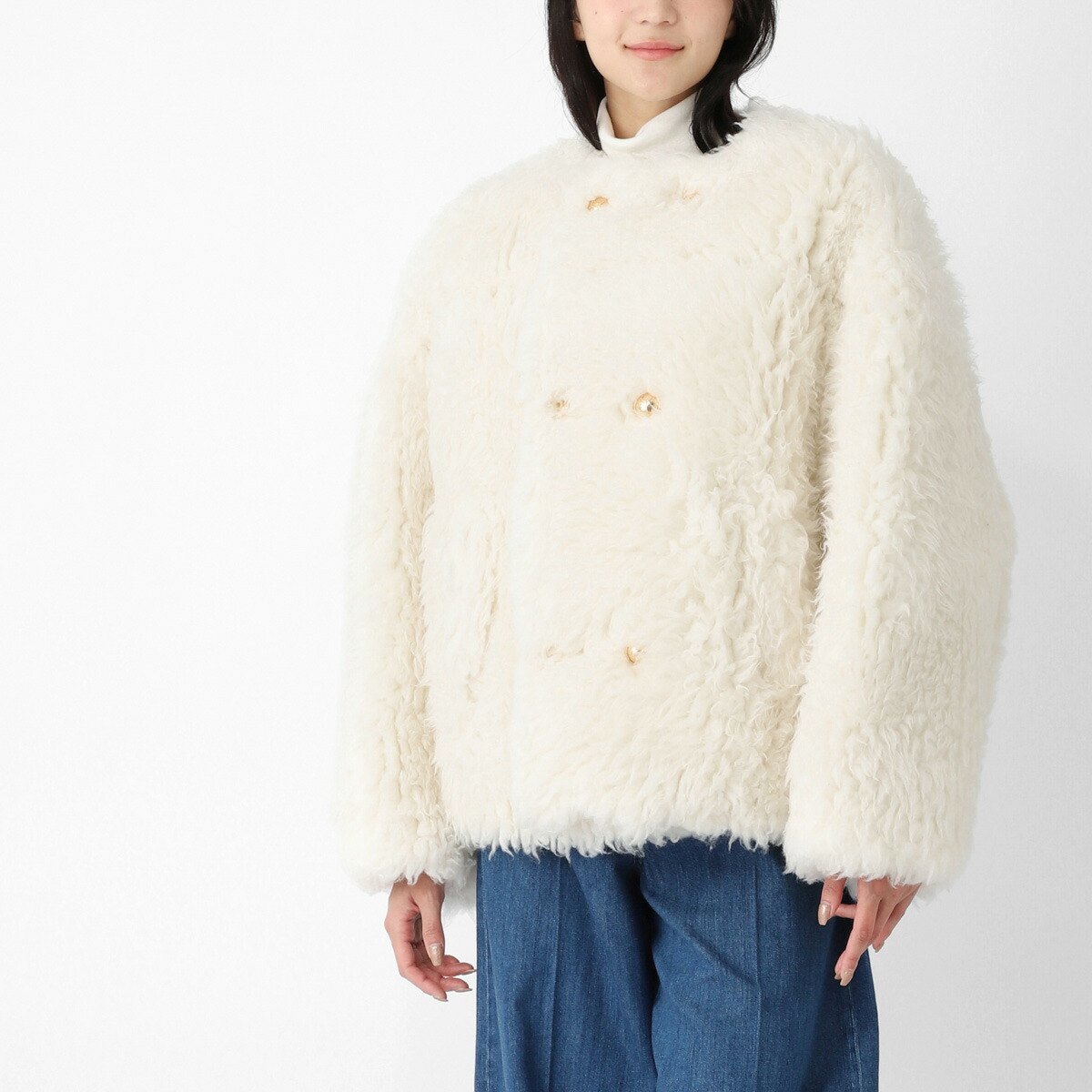 楽天市場】CELINE セリーヌ ノーカラーコート 2M20B 6700 レディース