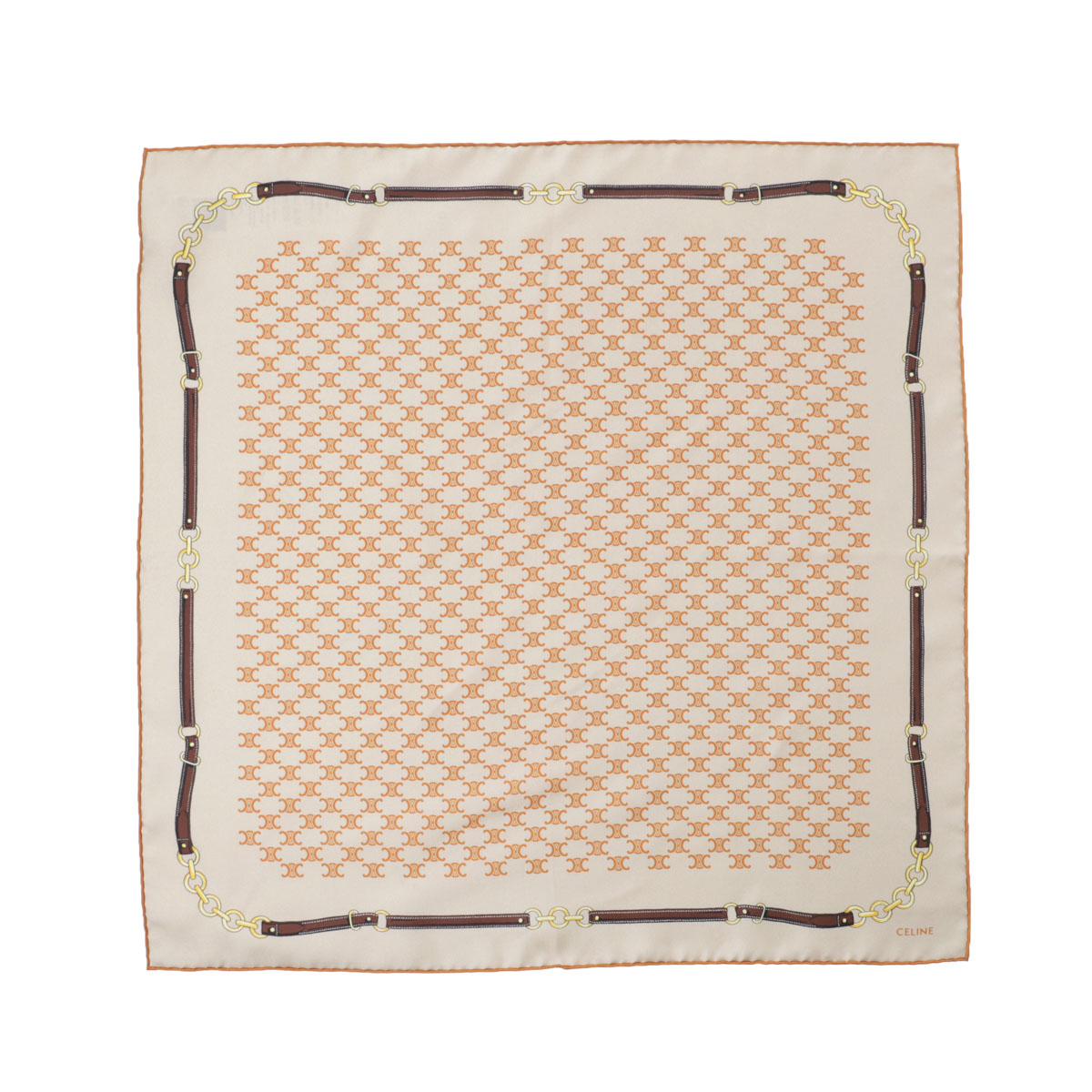 セリーヌ CELINE バンダナ スカーフ ベージュ レディース 2awb6 0zv1 gdb6 55X55CM BANDANA【返品送料無料】