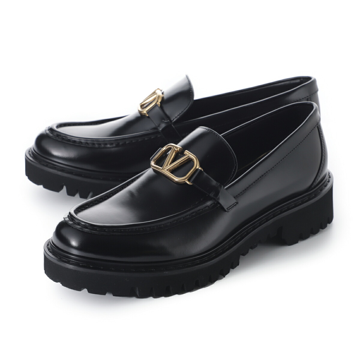 ヴァレンティノガラヴァーニ VALENTINO GARAVANI ローファー ブラック レディース 7w2s0eu0bek 0no MOCASSINO VLOGO【返品送料無料】
