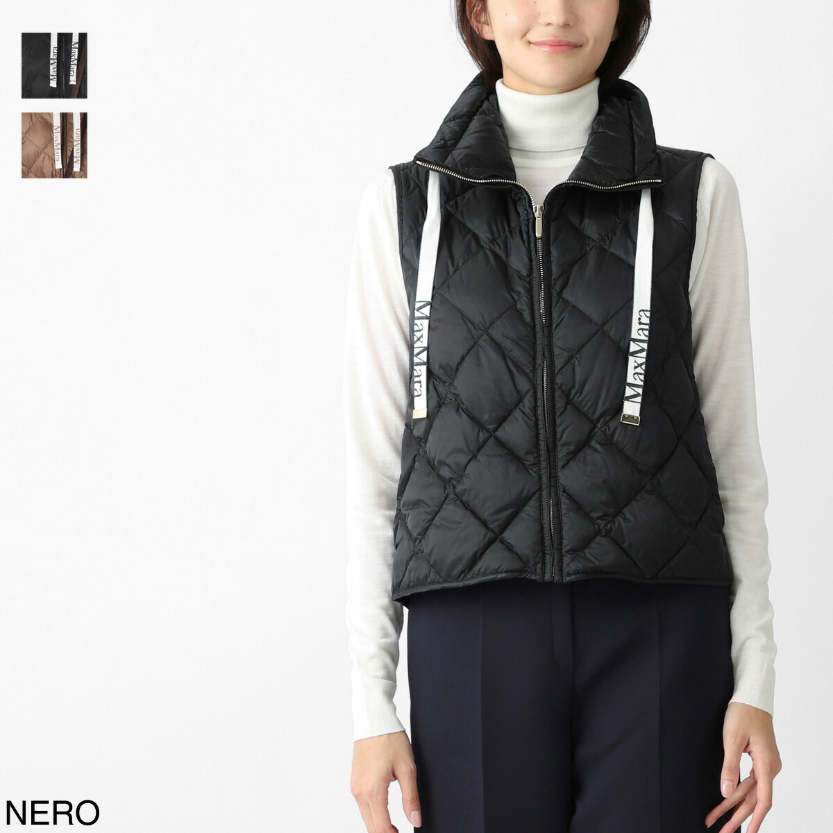 MaxMara The Cube 黒 ダウンベスト Max Mara The Cube マックスマーラ ザ・キューブ ダウンベスト