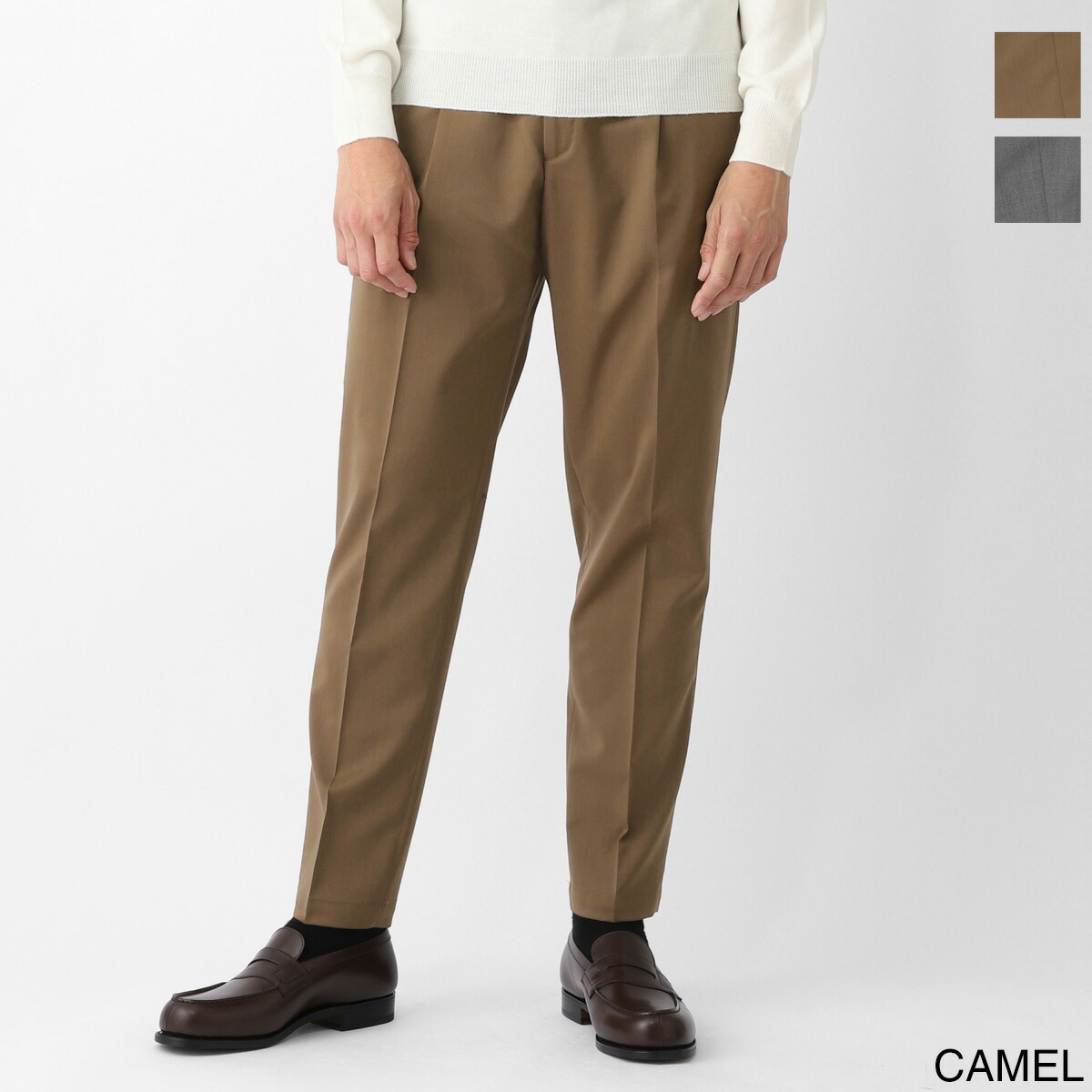 楽天市場】ブリリア BRIGLIA 1949 ツープリーツ スラックス ウール