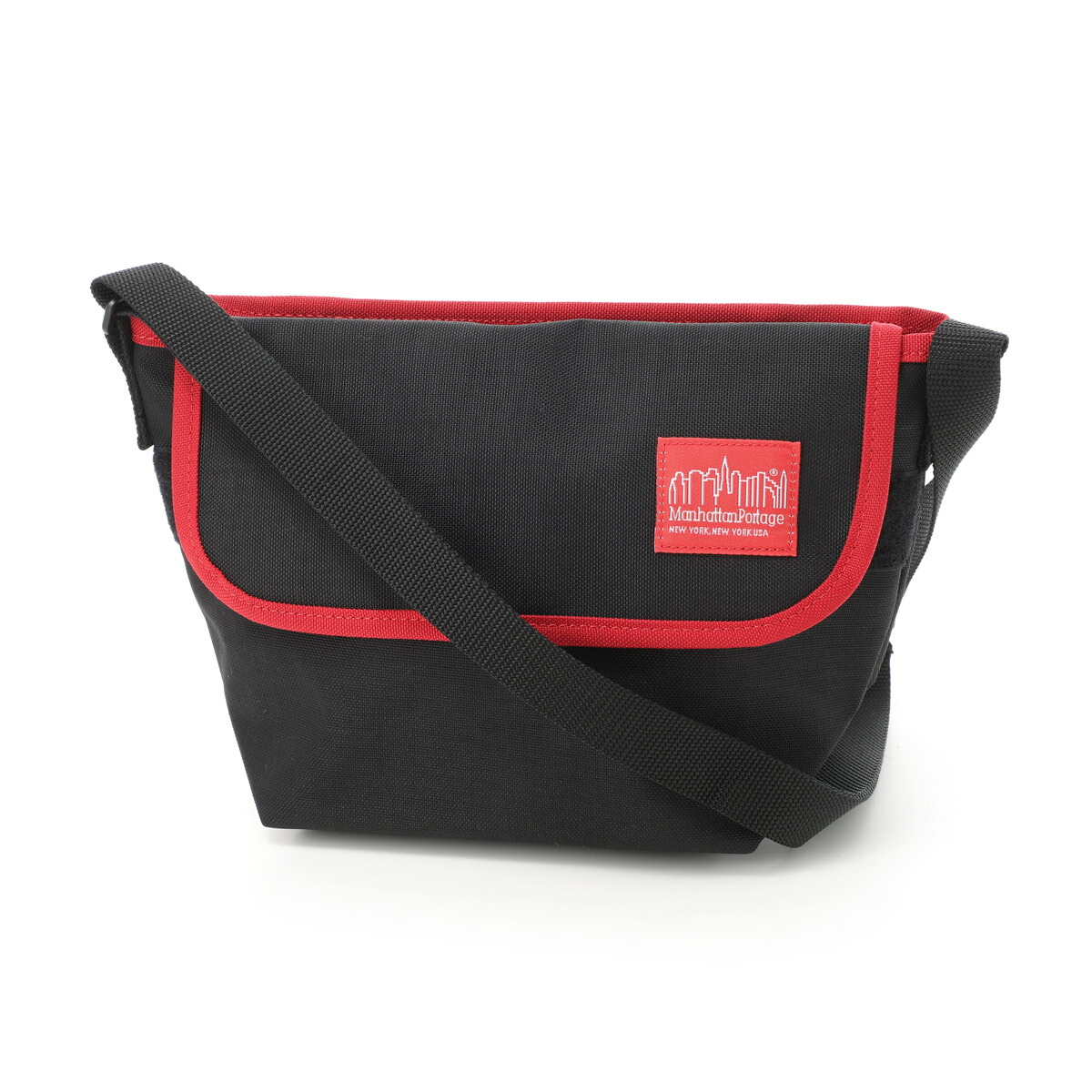 マンハッタンポーテージ Manhattan Portage メッセンジャーバッグ クロスボディバッグ ブラック メンズ レディース 1603 mul black red Casual Messenger Bag【返品送料無料】
