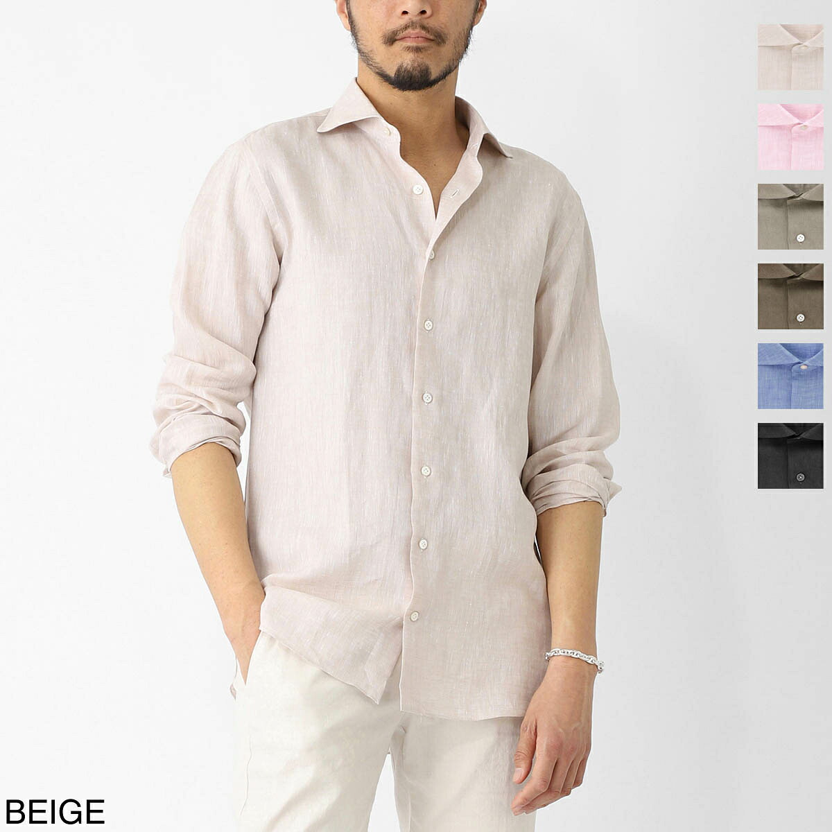 ボリエッロ BORRIELLO ワイドカラー シャツ セミワイドカラー フレンチカラー メンズ marechiaro 22019 9 MARECHIARO SLIM FIT【返品送料無料】[2026SS]