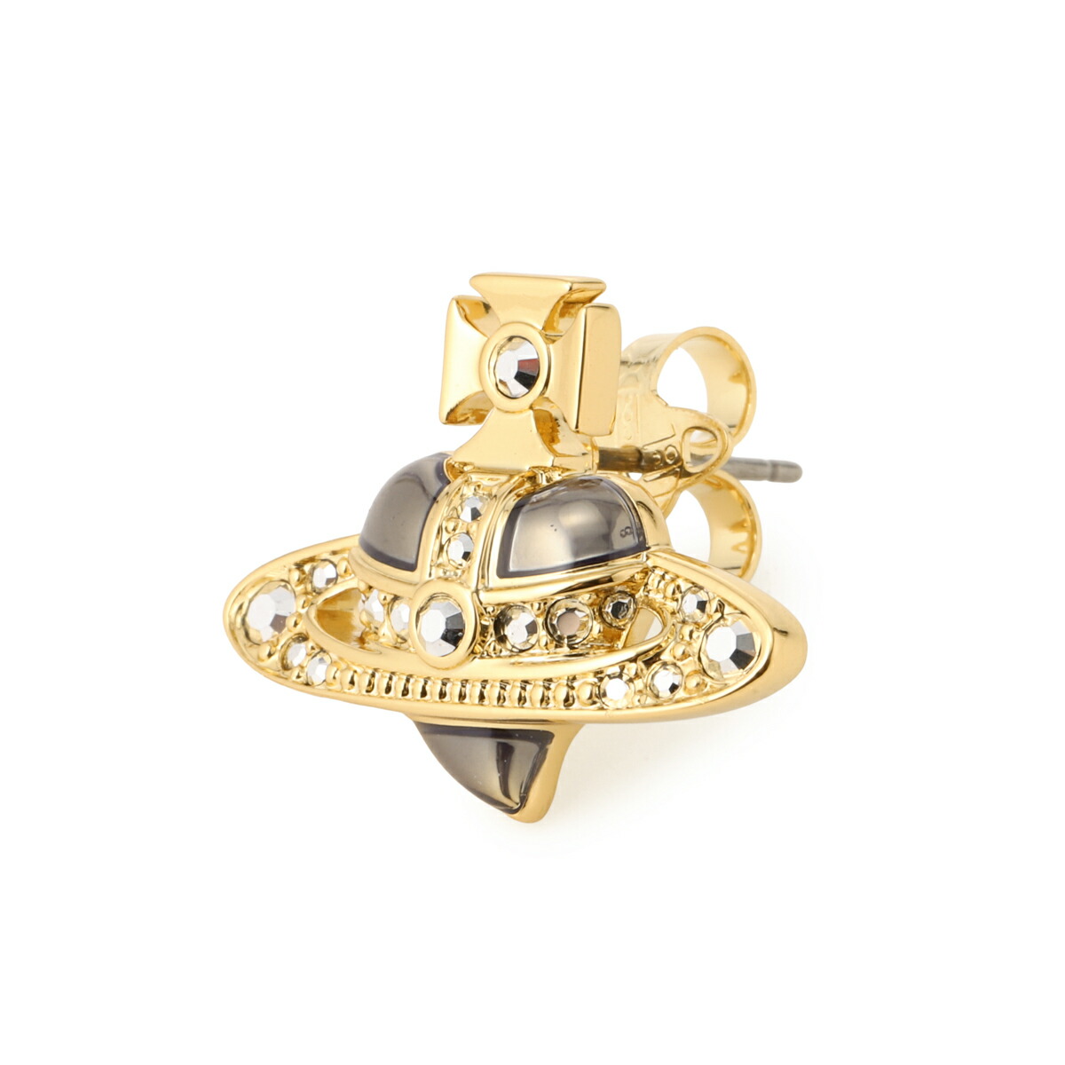ヴィヴィアンウエストウッド Vivienne Westwood 片耳ピアス シングルピアス ゴールド メンズ レディース 6201033r 02r983 r983 gold labradorcrystal tanzanit MAN. DIAMANTE HEART SINGLE STUD【返品交換不可】[2026SS]
