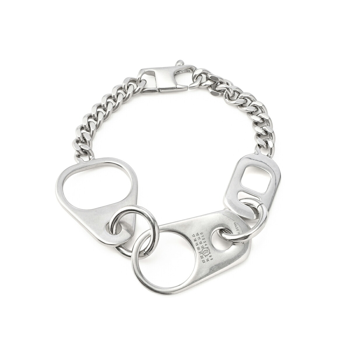 エムエム 6 メゾンマルジェラ MM6 Maison Margiela ブレスレット チェーンブレスレット シルバー レディース BOTTLE CAP CHAIN BRACELET【返品送料無料】|モダンブルー店