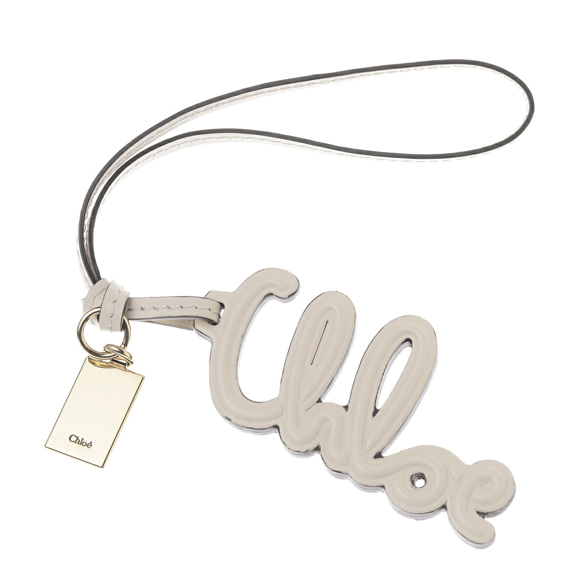 【訳あり】【アウトレット】 クロエ Chloe キーチャーム バッグチャームレザー ベージュ レディース k143p49【返品交換不可】