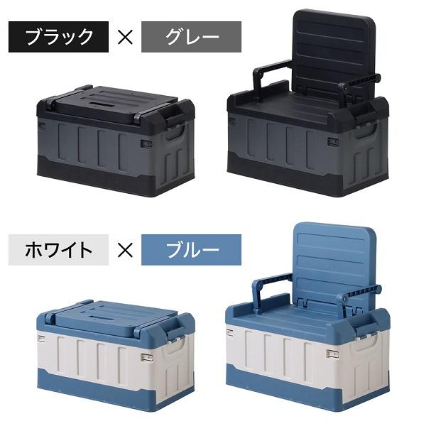 収納ボックス 屋外 コンテナボックス 大型 折りたたみ 折りたたみコンテナ 収納コンテナ フタ付き 黒 おしゃれ ガーデンベンチ