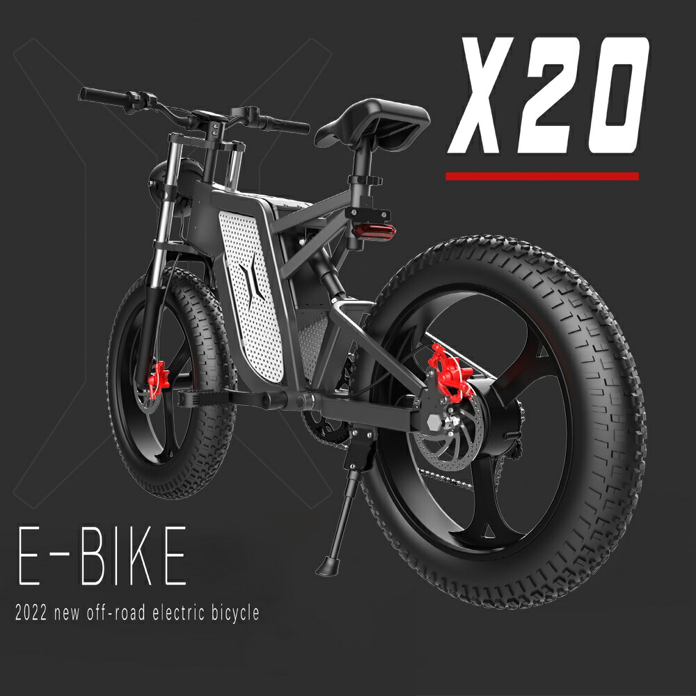 アシスト自転車 電動アシスト自転車 折りたたみ 自転車 20インチ 1000W 48V 10Ah バッテリー フル電動 電動自転車 電動バイク  マウンテンバイク eバイク Snow bike 迫力の極太タイヤ スノーホイール 国内外の人気が集結