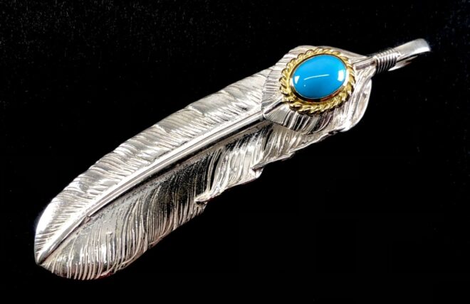 楽天市場】ゴローズ goro's 新品 上銀銀縄TQ特大フェザー (左