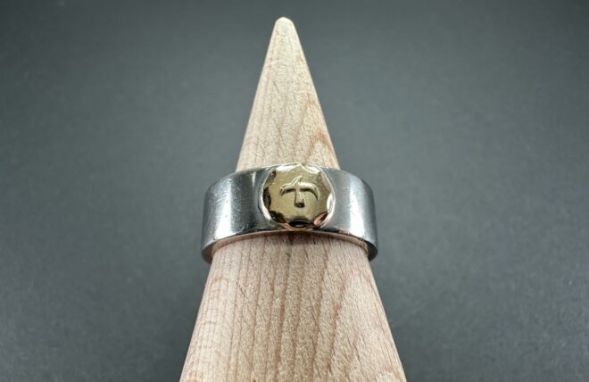 楽天市場】ゴローズ goro's [美品] ローズ平打ちリング (7号