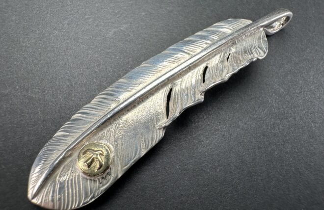 楽天市場】ゴローズ goro's 新品 メタル付き特大フェザー (左